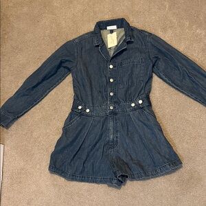 New Universal Thread Dark Blue Denim Romper